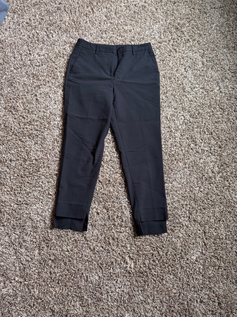 Classic Black Cropped Dress Pants